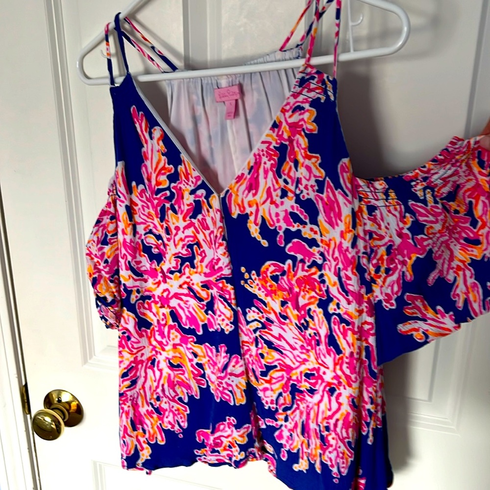 Lilly Pulitzer off the shoulder top